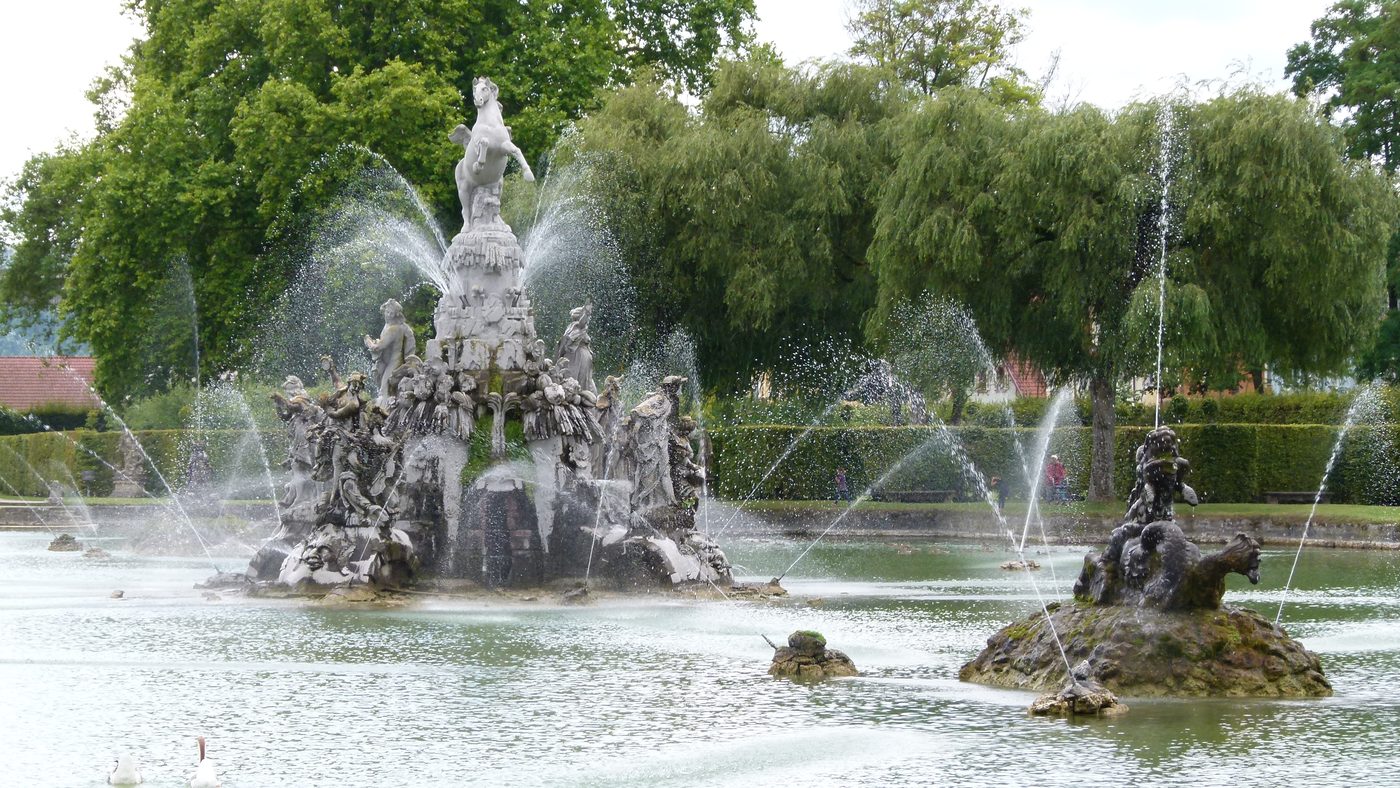 Rokokogarten Veitshöchheim Wasserspiele und Brunnen